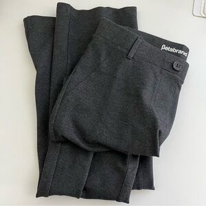 Betabrand Straight Leg Classic Dress Pant Womens Charcoal‎ Small Petite Workwear